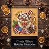 (25x25cm)DIY Pearl Painting Xmas Framed Handmade Pearl Material Art Kit Living Room Decor