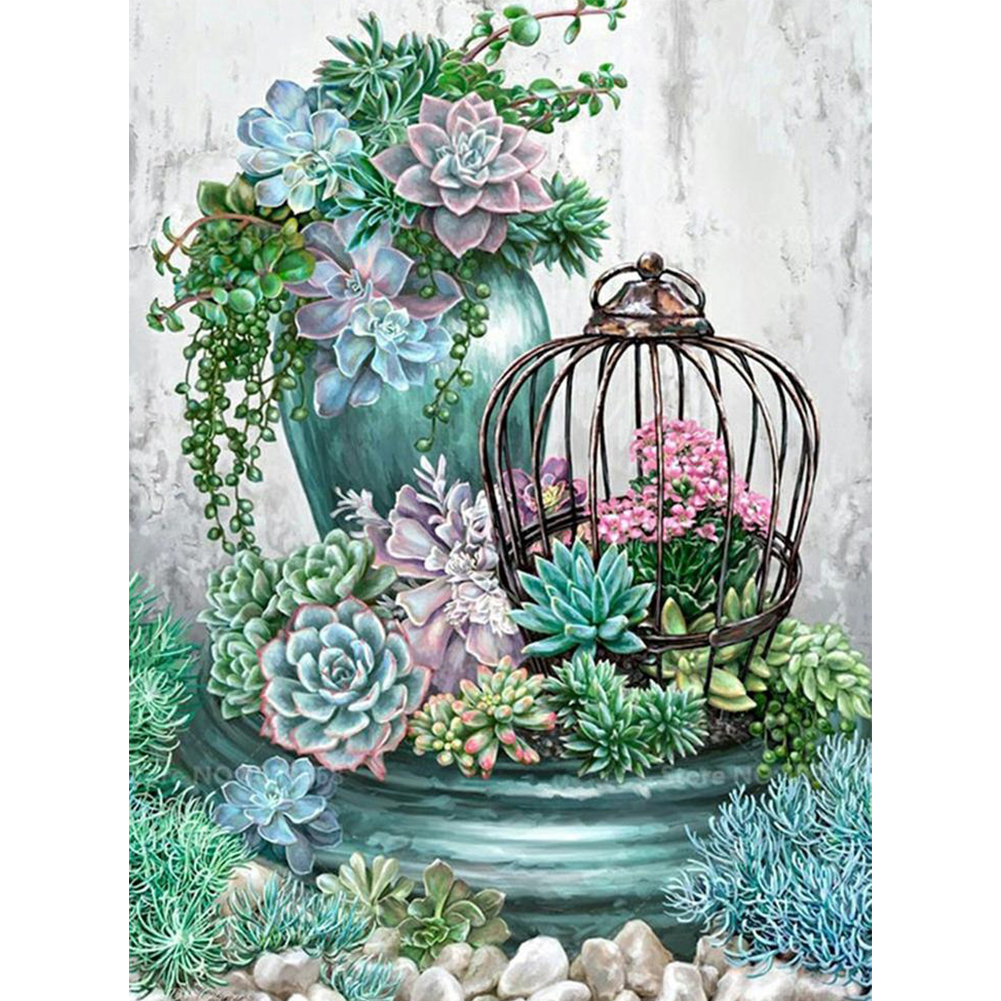 

Succulent Plant - Round Drill Diamond Painting - 40*50CM, 501 Original