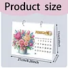 Flower Butterfly DIY 5D Diamond Art Desk Calendar 2027 for Table Decor