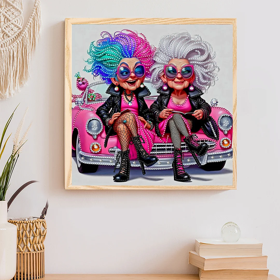 Grandma - Diamond Painting - Partial Special Shaped Drill(Canvas|30*30cm)