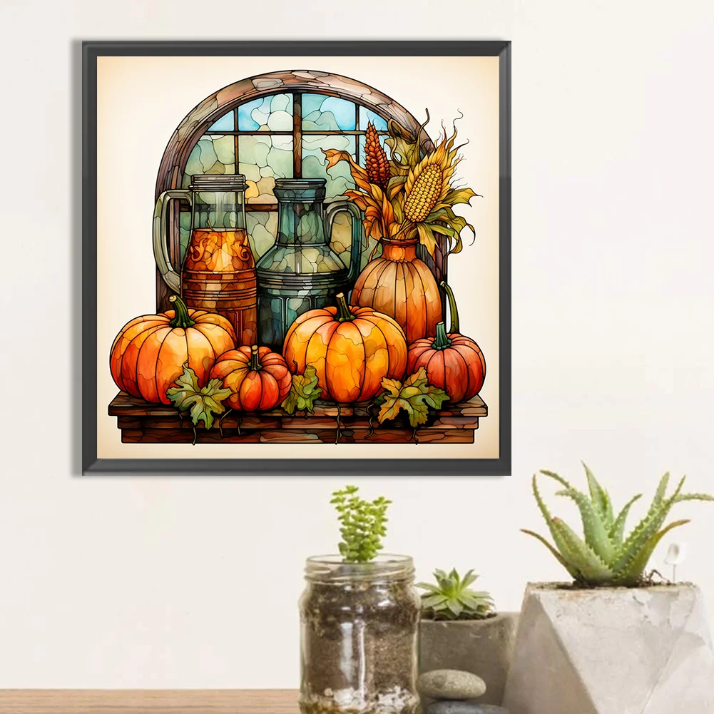 Diamond Painting - Full Round Drill - Pumpkin(Canvas|40*40cm)