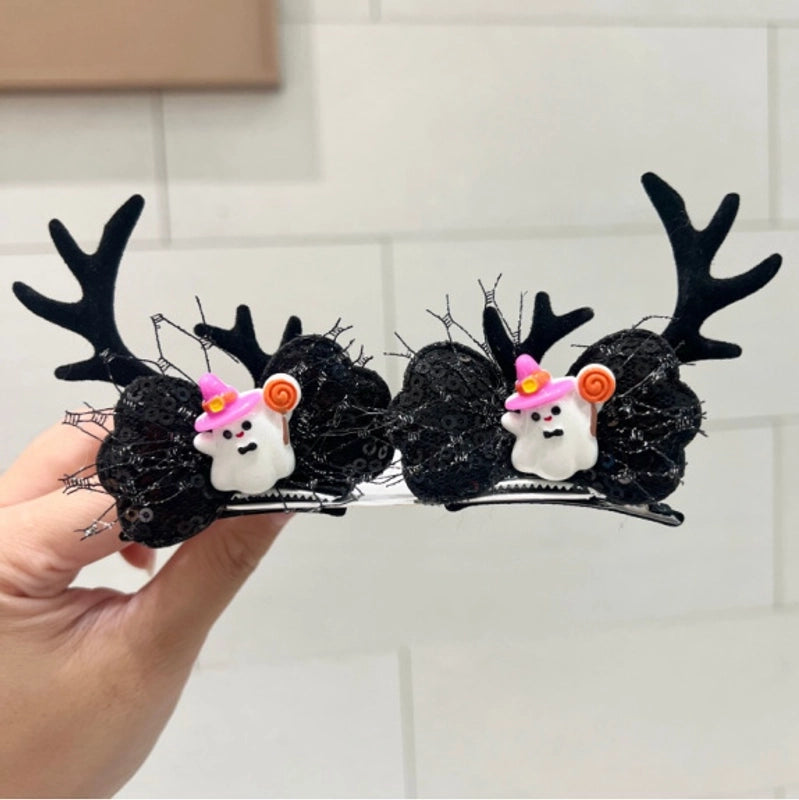 Halloween Retro Unisex Pumpkin Skull Ghost Plastic Hair Clip