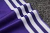 Joyfball 2025/2026 Real Madrid Half-Pull Training Suit Purple Retro Version Football Shirt 1:1 Thai Quality