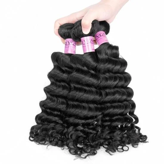 Yvonne Platinum Grade Deep Wave Brazilian Virgin Human Hair Extension