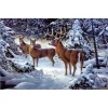 Snow Deer  | Full Round Diamond Painting Kits
