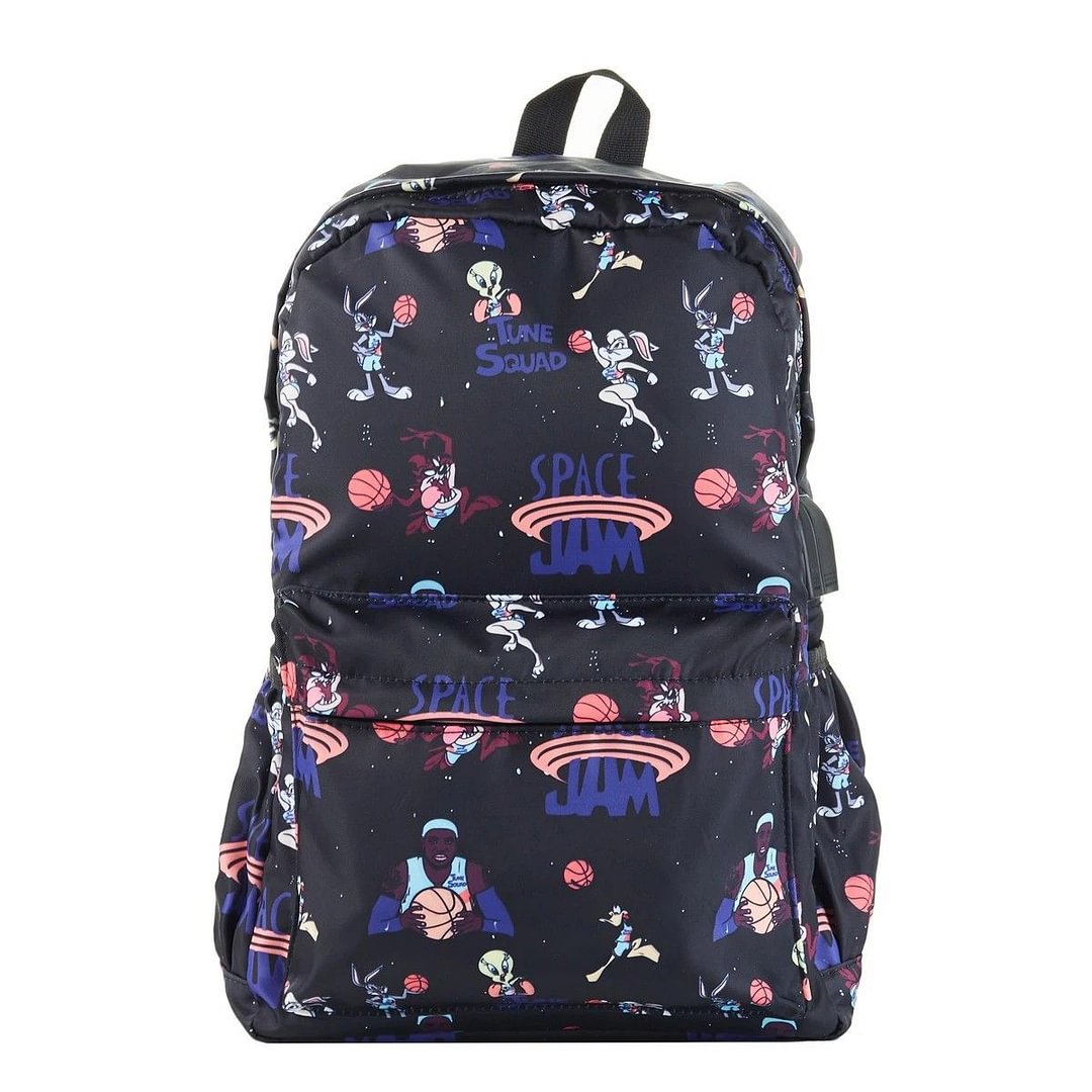 Space Jam 16" Backpack with USB Charging Port