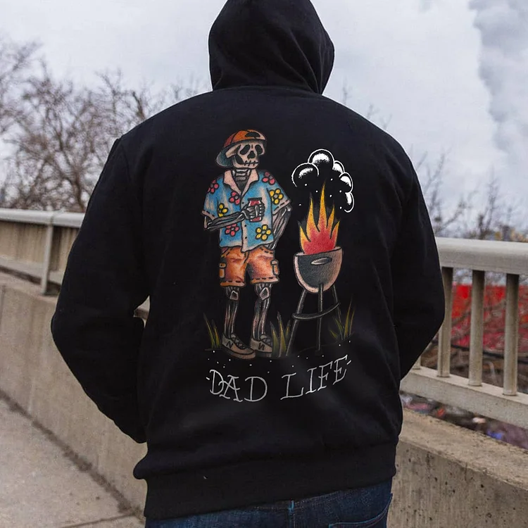 Dad Life Print Men's Hoodie