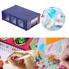 Drawer Plastic Storage Boxes Assemblable for DIY Diamond Art Craft (Dark Blue)