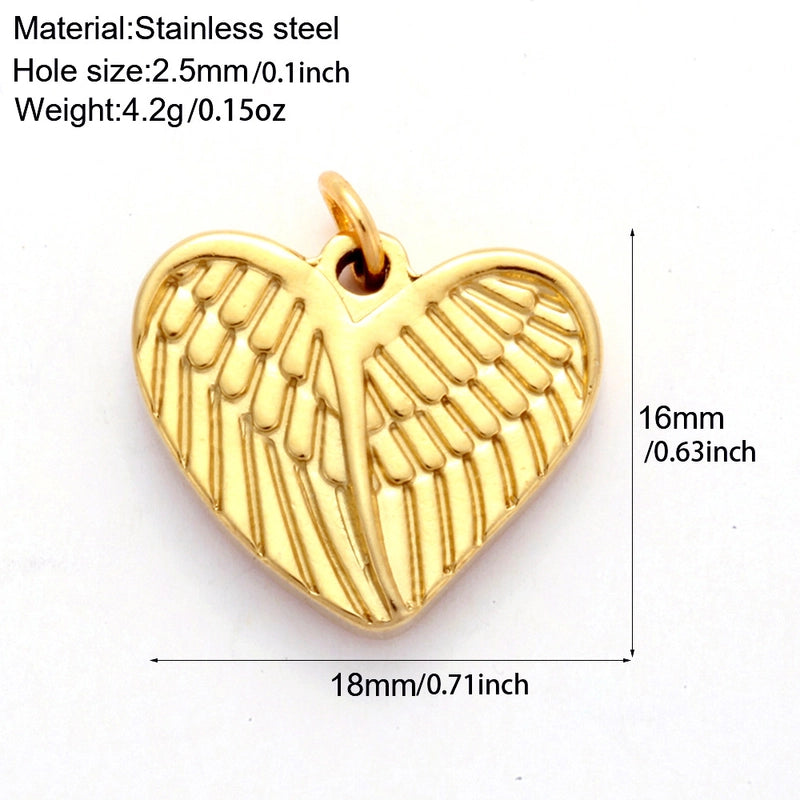 1 Piece 304 Stainless Steel Sunflower Compass Shark Pendant Jewelry Accessories