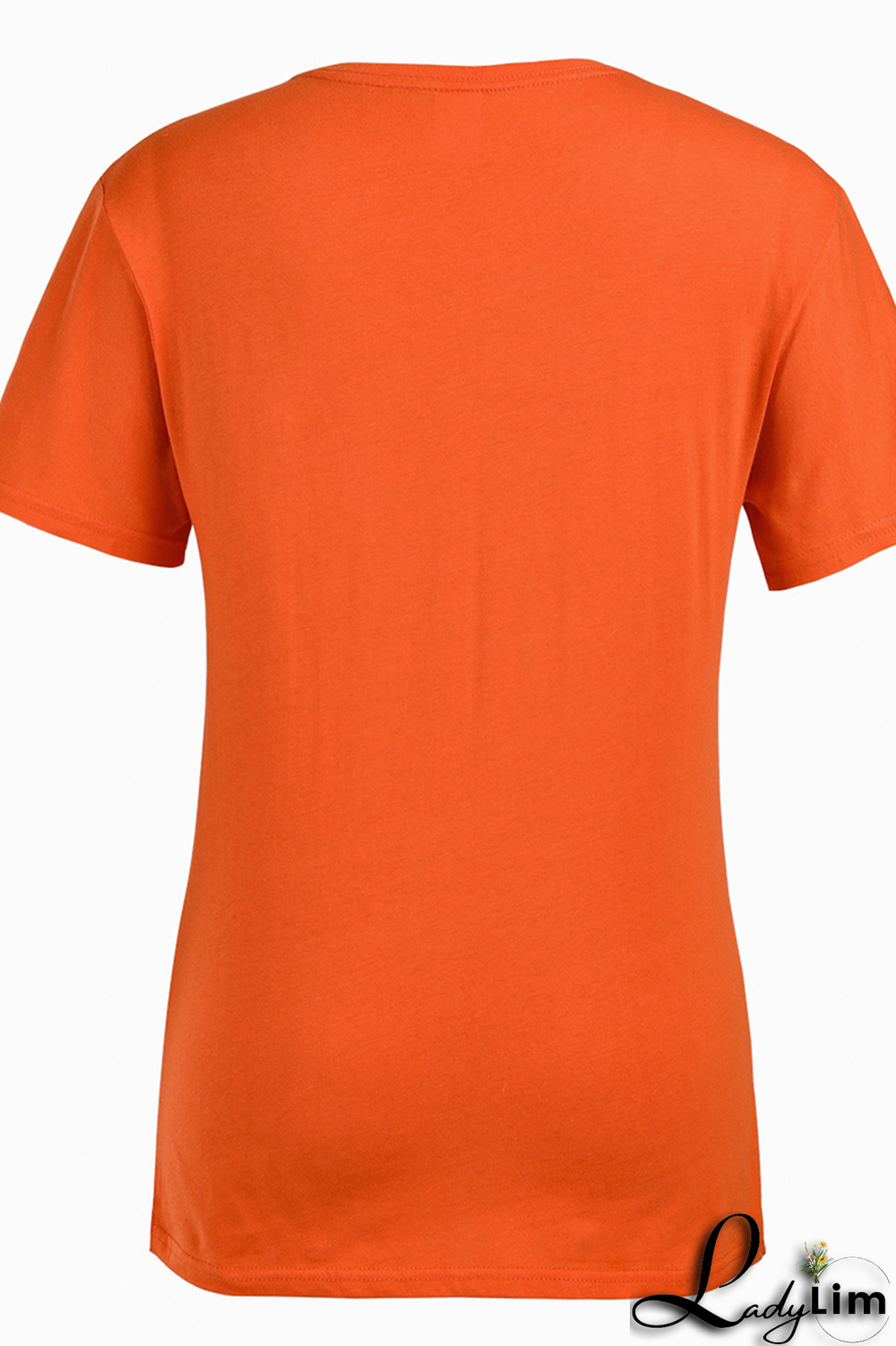 Navy Blue Fashion Casual Print Split Joint O Neck T-Shirts