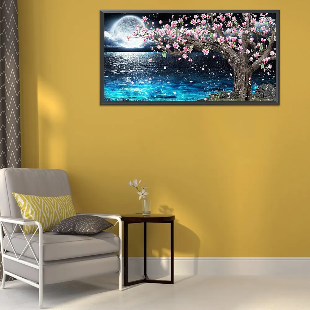 Diamond Painting - Full Round Drill - Moon Peach Blossoms(80*30cm)
