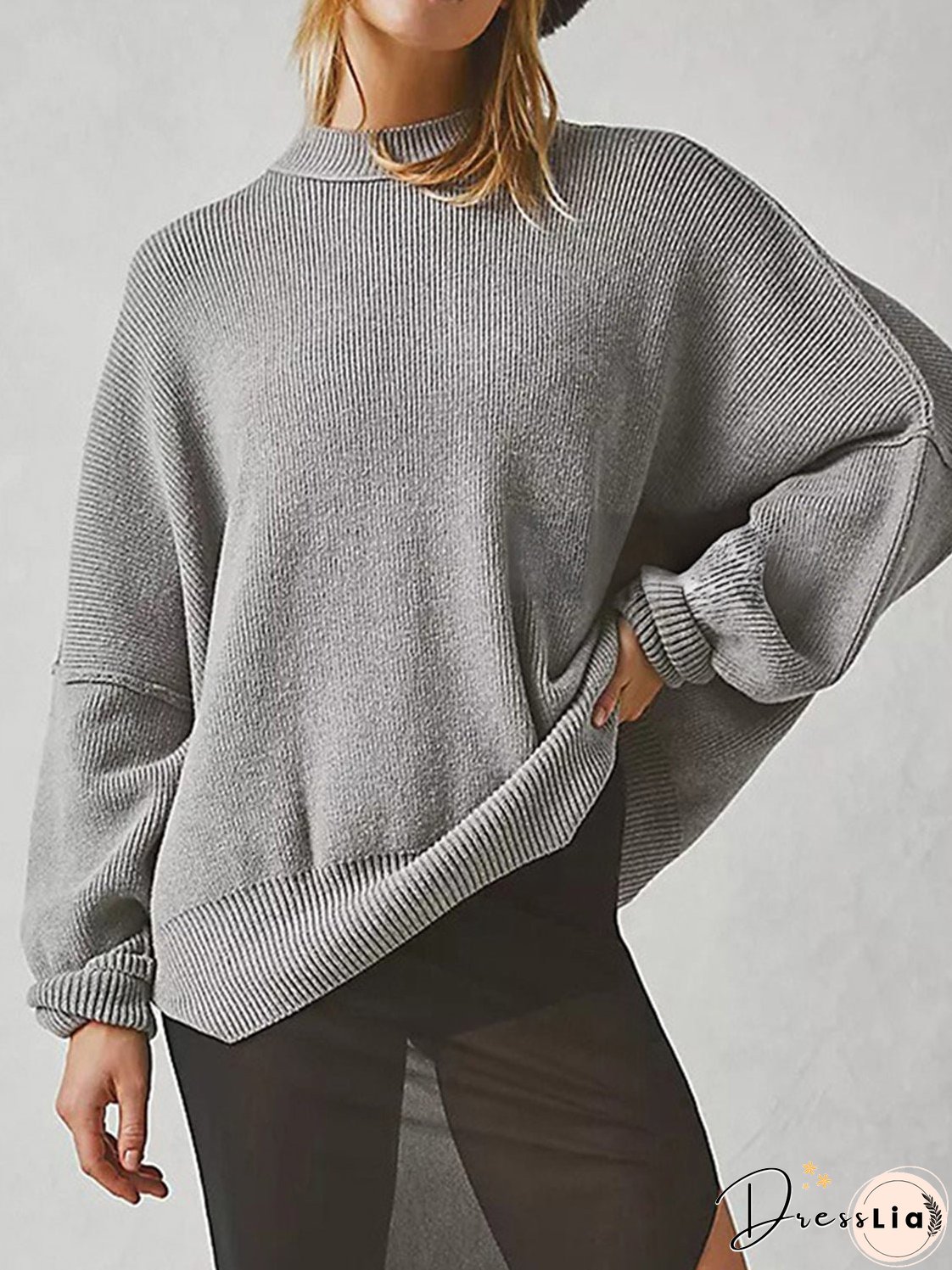 Round Neck Long Sleeve Sweater