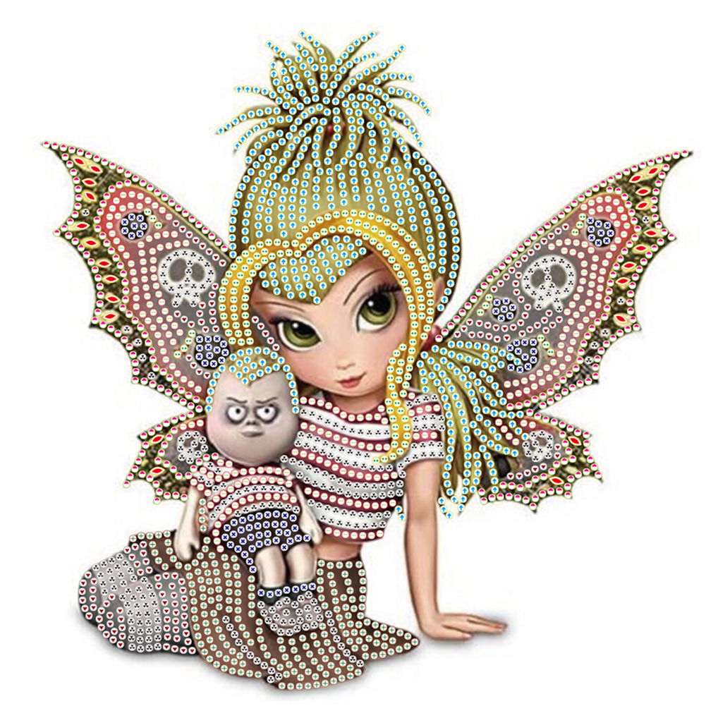 

Big Eyes Girl-Special Shape Drill Diamond Painting-30*30CM, 501 Original