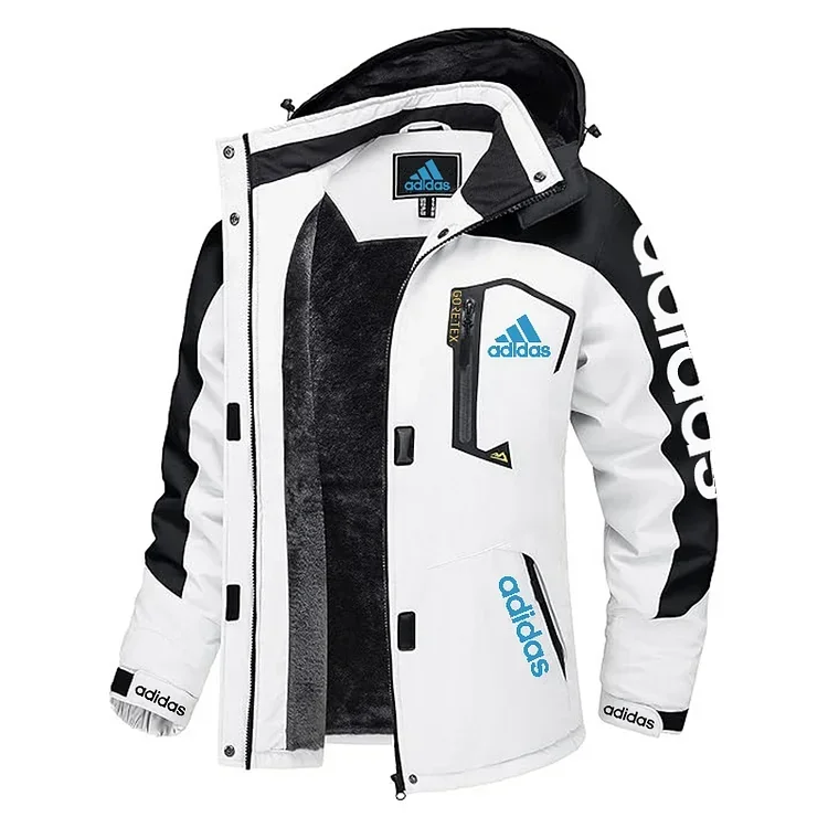 Męska wodoodporna i wiatroszczelna kurtka turystyczna „adidas 2025”