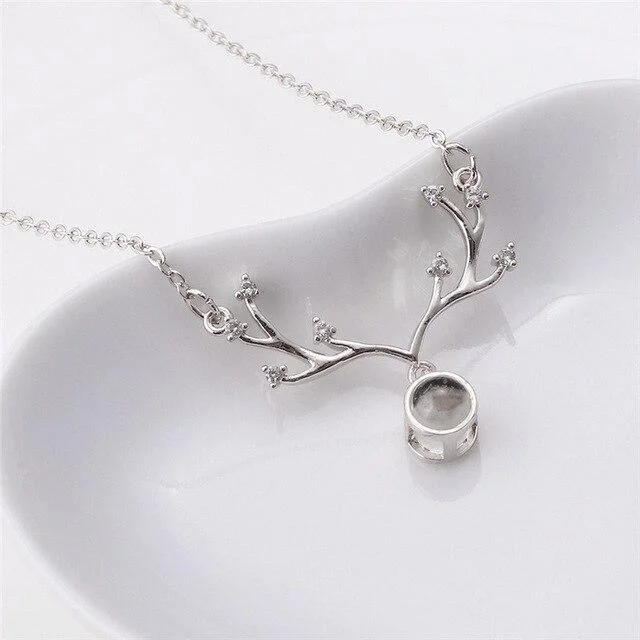 Eternal Memory Elk Moving pendant 100 Languages I Love You Necklace-Mayoulove