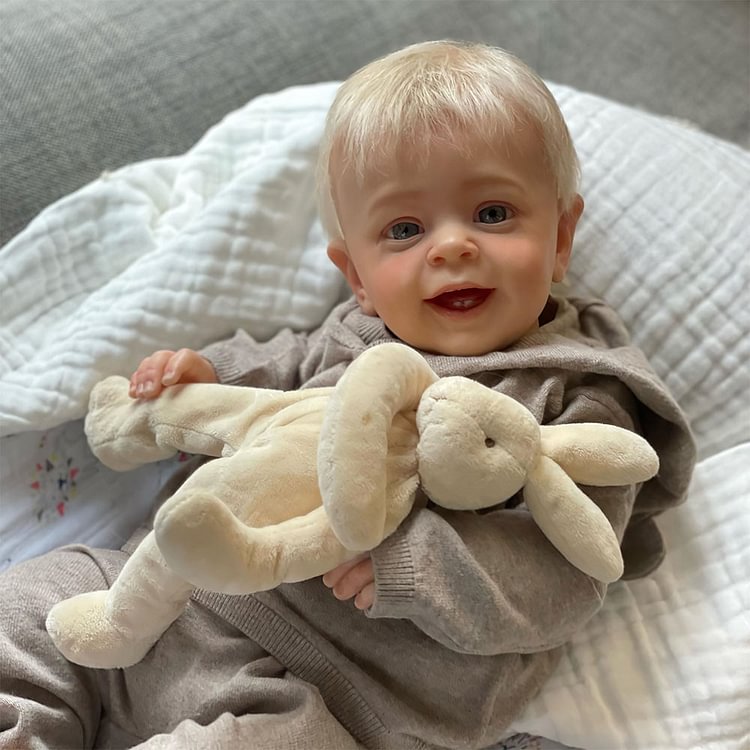 20" Reborn Boy with Teeth, Handmade Simulation Reborn Cloth Body Baby Doll Set,Best Kids Gifts 2023 Rebornartdoll® Rebornartdoll®