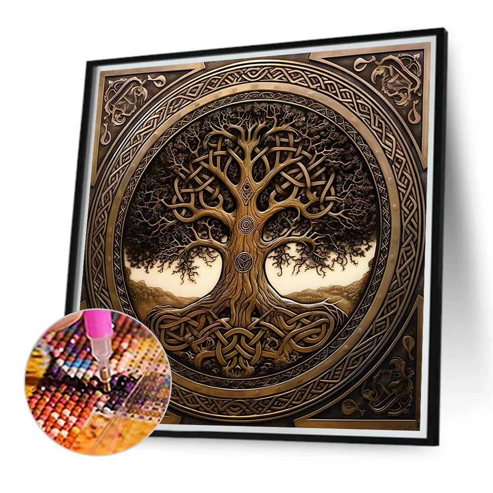 Diamond Painting - Full Round Drill - Tree of Life(Canvas|40*40cm)