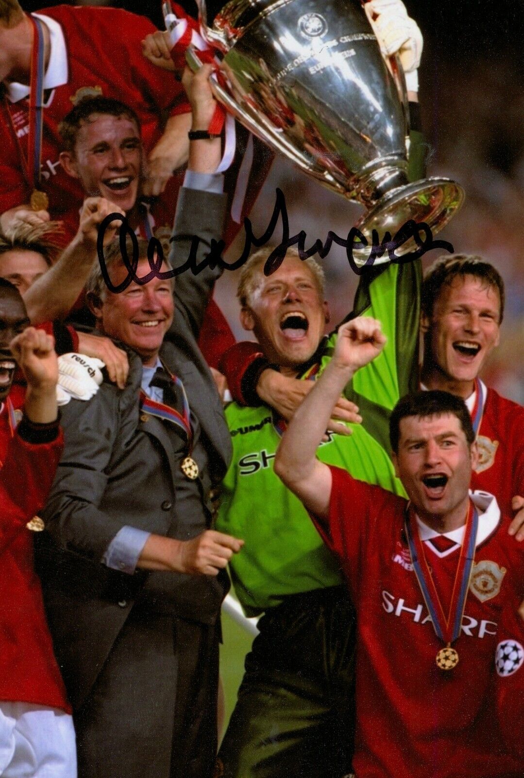 Sir Alex Ferguson Signed 6x4 Photo Poster painting Manchester United Manager Autograph + COA