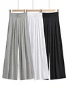 Empire Loose Solid Color Yoga Dance Wide-Leg Pants
