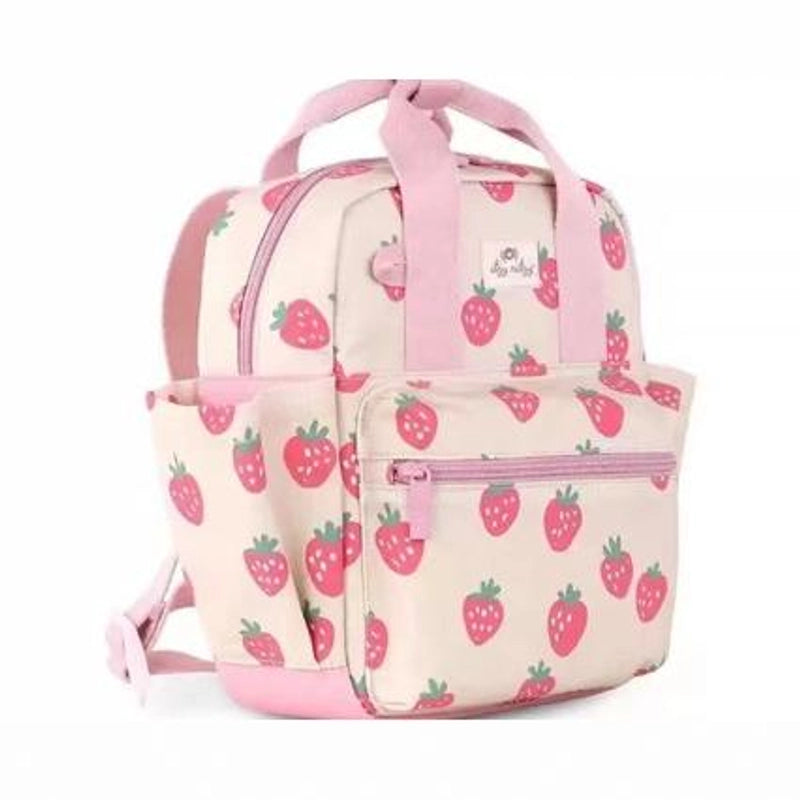 New Summer Cartoon Kindergarten Schoolbag Baby Backpack Small Strawberry Fresh Color Contrast Backpack Children’s Bag