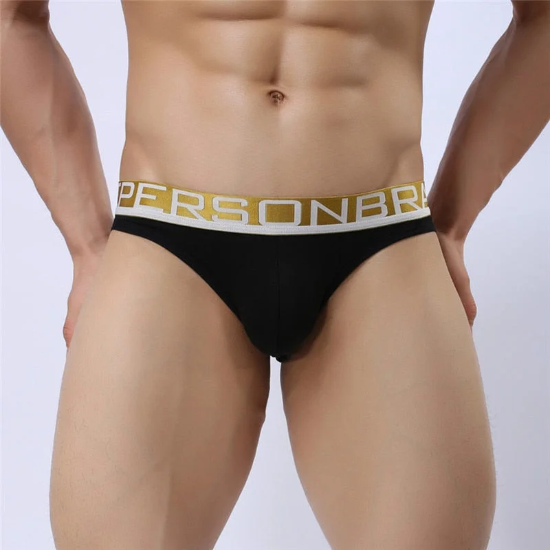 Aonga Men's Briefs Transparent Low-waist Briefs Mesh Gauze Breathable Underwear Briefs Panties For Man
