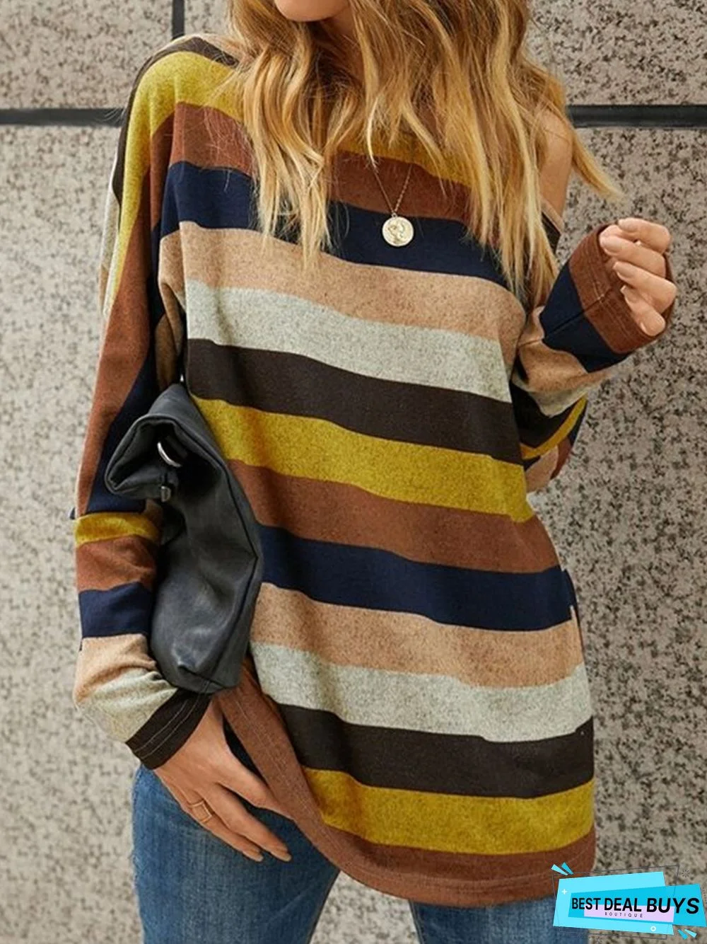 Casual Striped Tunic Top