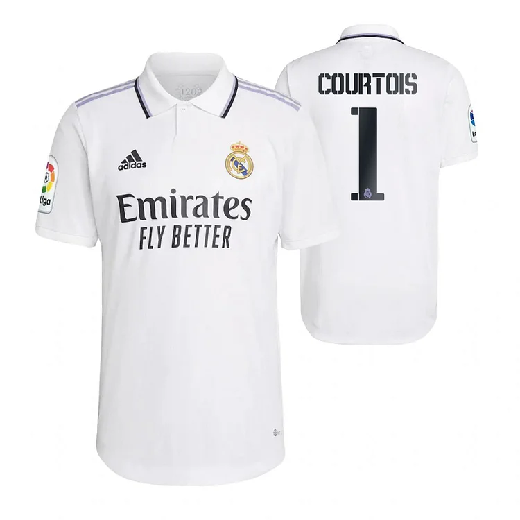 Real Madrid Thibaut Courtois 1 Home Shirt Kit 2022 2023