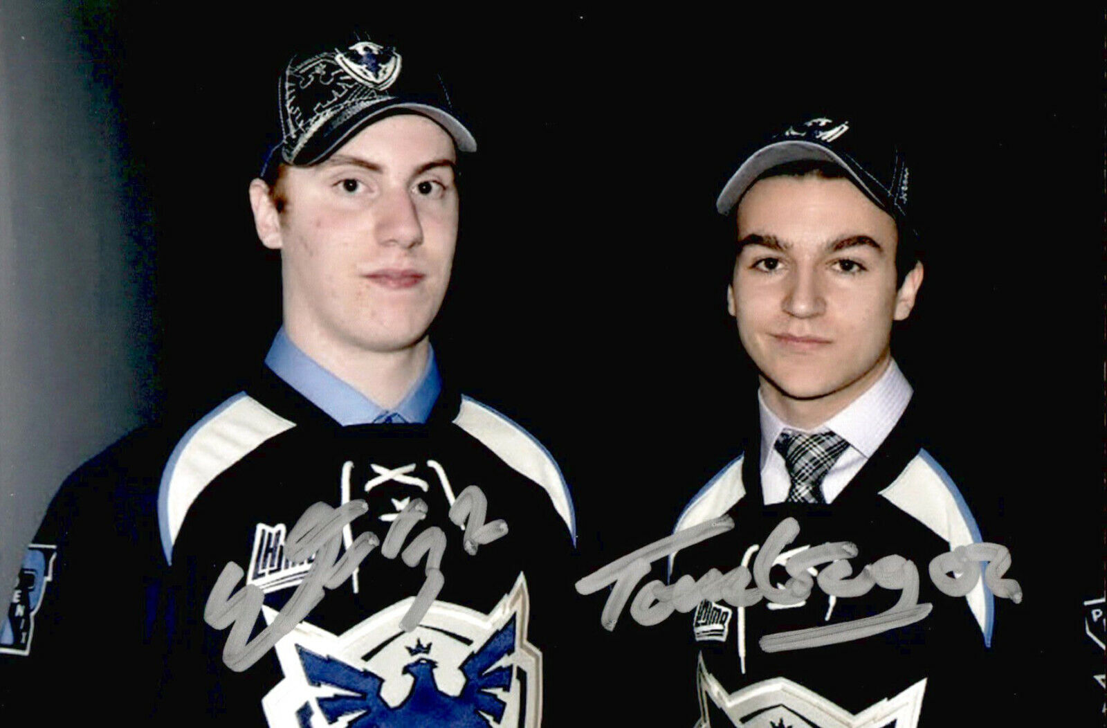 Thomas Gregoire & Evan Fitzpatrick SIGNED 4x6 Photo Poster painting SHERBROOKE / ST LOUIS BLUES