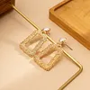 Simple Square Pearl Earrings