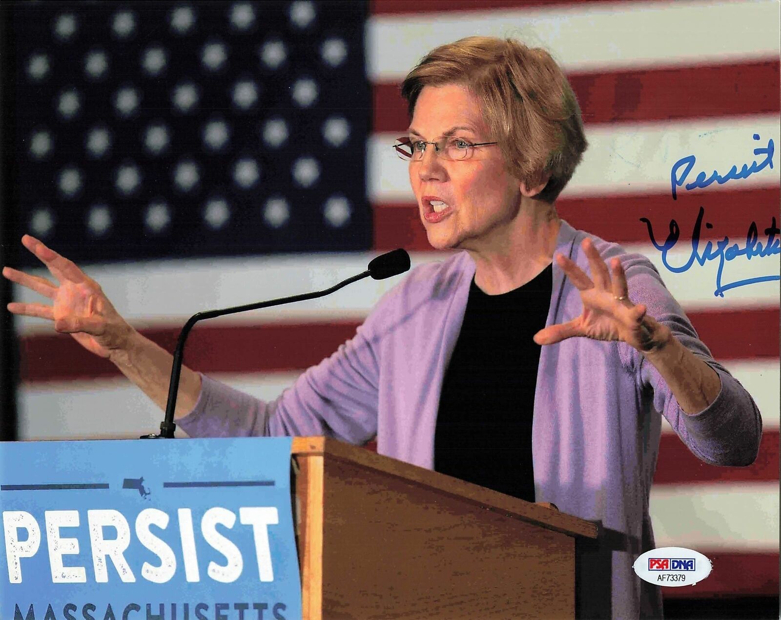 Elizabeth Warren signed 8x10 Photo Poster painting PSA/DNA Politician autographed