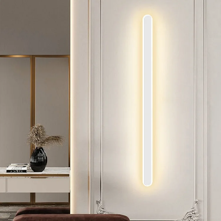 Nordic Minimalist Strip Three-color Light LED Bedside Living Room Background Wall Lamp - Appledas