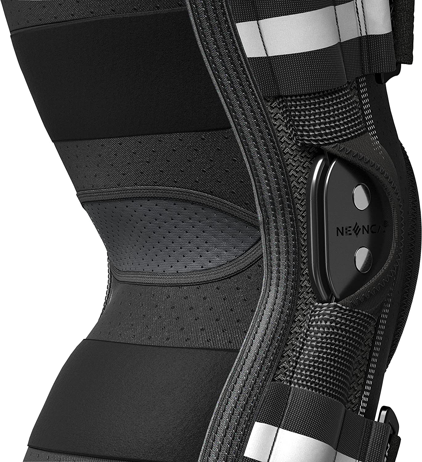 Likron Watches NEENCA Hinged Knee Brace with Side Stabilizers for Comprehensive Knee Support