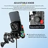 Cooling Motorcycle Phone Mount with USB/TYPE-C Charging Port Motorcycle Phone Holder 360 Rotation Cellphone Cradle Adjustable for 5.4-7.8 Inch Smartphone (Handlebar)