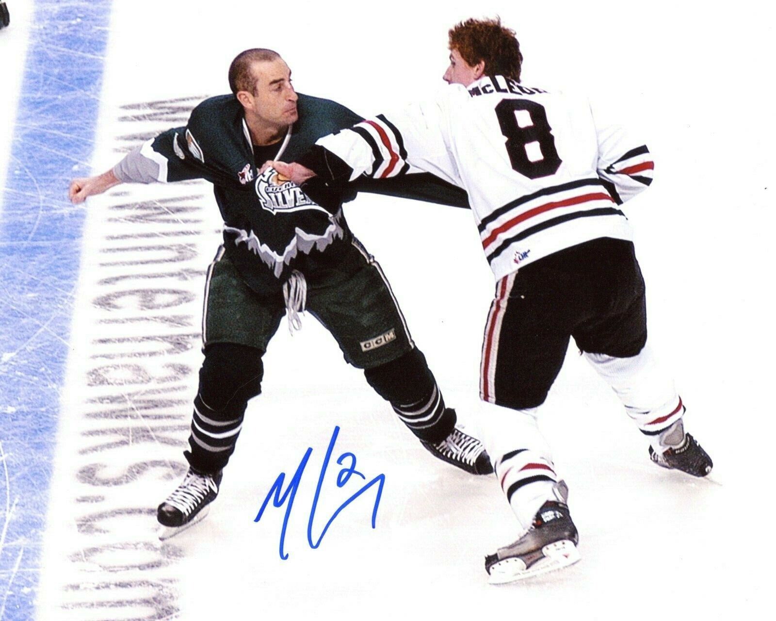 Mitch Love Everett Silvertips Autographed 8x10 Photo Poster painting CFS COA