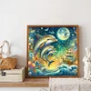 Diamond Painting -5D Full Round Drill 3 Dolphin(40x40cm)