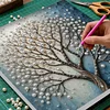 DIY Pearl Painting Tree of Life for Home Wall Decor with Frame(30*30cm)