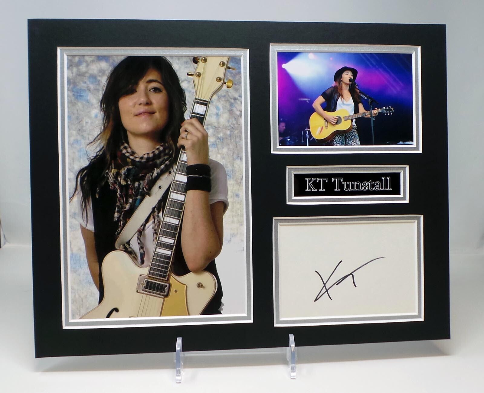 KT TUNSTALL Scottish Singer Songwriter Signed Mounted Photo Poster painting Display AFTAL RD COA