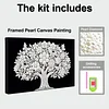 DIY Pearl Painting Butterfly Tree for Home Wall Decor with Frame(20x30cm)