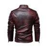 New Men's Motorcycle Leather Jacket