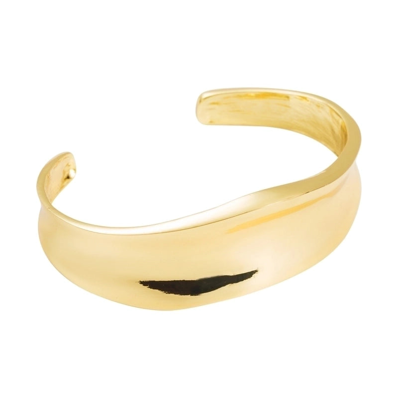 Elegant Minimalist Water Droplets Solid Color Alloy Gold Plated Silver Plated Bangle