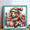 Girl Opening Gifts-11CT Stamped Cross Stitch 40*40cm/15.75*15.75in tapestrymarket