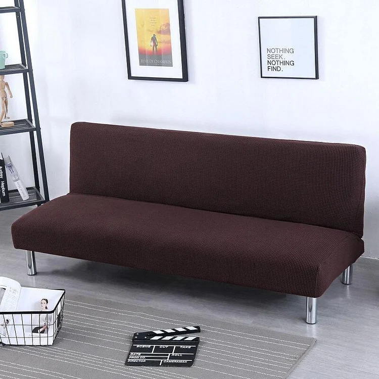 Stretch Jacquard Armless Sofa Slipcover | AvasHome