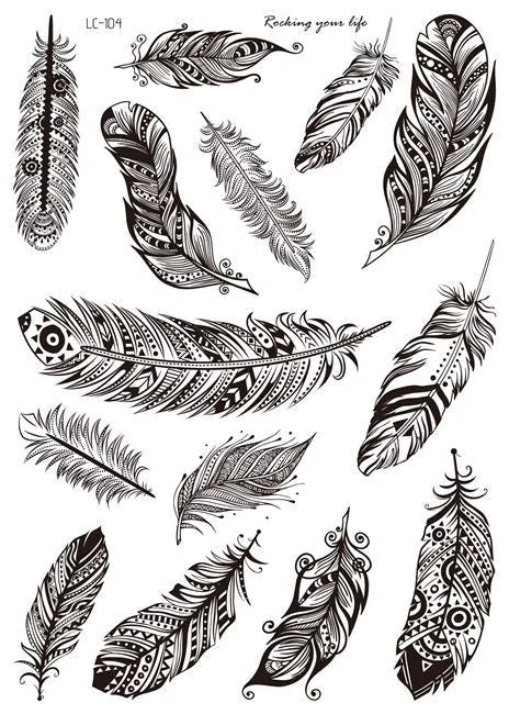 18 Kinds Women Temporary Tattoo Black Mandala Flowers Tattoos Sticker Body Art Waterproof Disposable tatouage temporaire