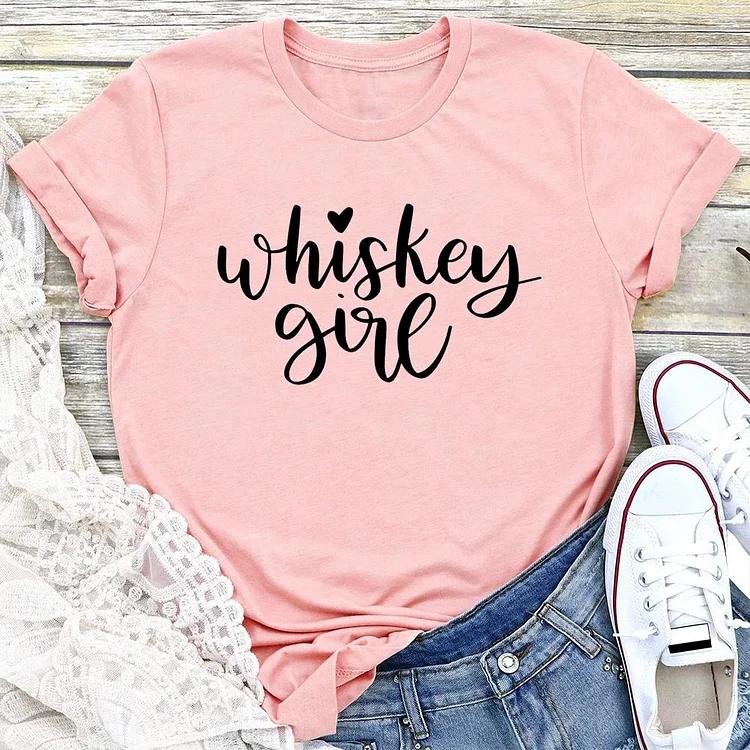 Whiskey Girl Womens T-shirt Tee-04270