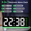 LED Digital Alarm Clock Bedside Alarm Clock Large Number Display for Home Office