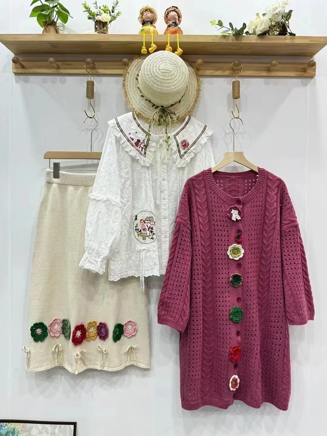 Chicfifth Sweater Women Winter Long Sleeve High Quality Autumn Vintage Top Knitted Cardigan