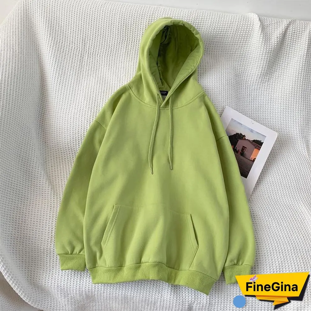 Womens Oversized Hoodies Thin and Thick Hoodie Harajuku Casual Couple Sweatshirts Autumn