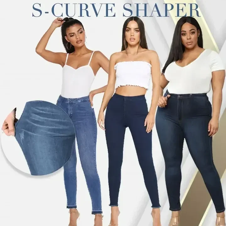 Margot Perfect Fit Plus-Size Skinny Stretch Pull-On Push-Up  Denim Jeans Leggings