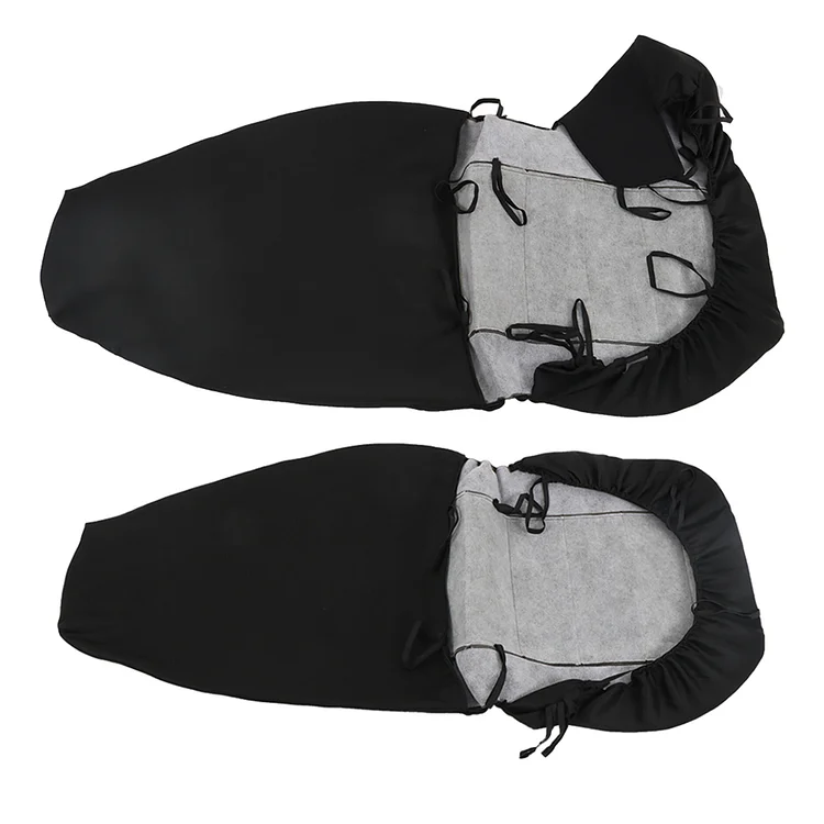 SEBLAFF Front Seat Cover High Back Black and Center Silver Splicing Left Right 60/40 2Pcs Replacement for 1998-2003 Ranger