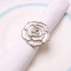 Silver Rose Wedding Event Catering Napkin Ring